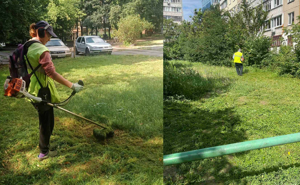 Щотижня фахівці ТОВ « ЕКОЛОГІЯ-Д»  звільняють місто від високої трави у різних кутках  Дніпра