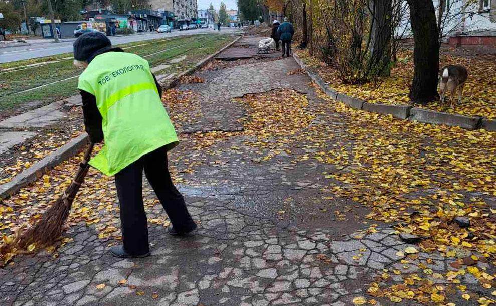 Незважаючи на погодні умови "Екологія-Д" пілкується по чистоту міста