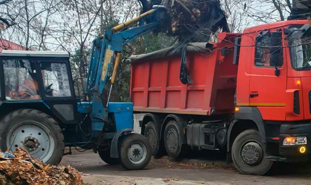Чисті вулиці — комфорт для всіх: прибирання листя продовжується
